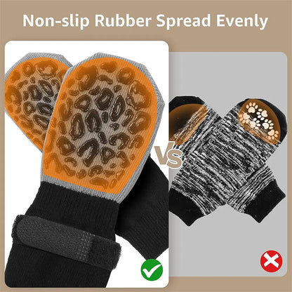 Anti-Slip Dog Socks with Velcro Straps