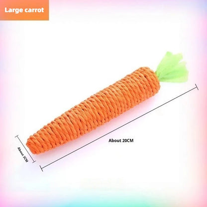Cat Carrot toy teeth grinding