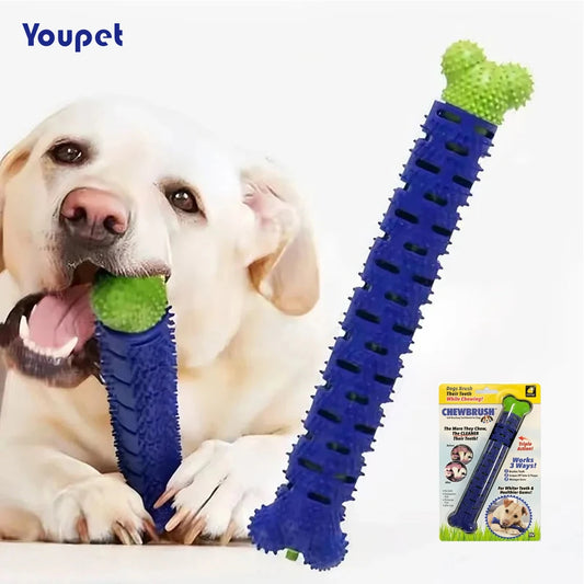 Dog Tooth Grinding Stick Food Grade Cleaning Massager Rubber Tooth Brush Chewing Toy Teeth Cleaning Pet with Slight Bite Force