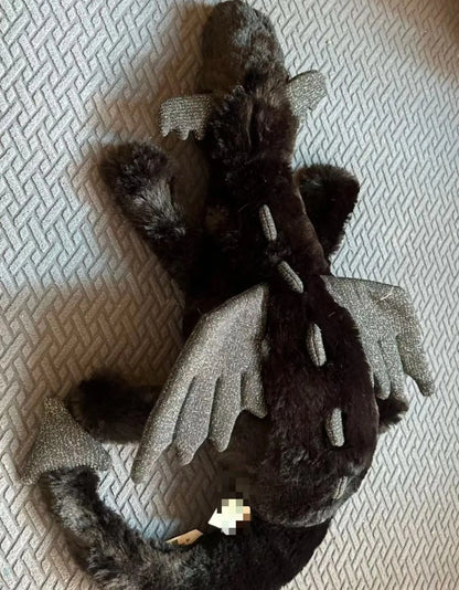 New 50cm Interactive Snow Dragon Plush Pillow Pet Blue Golden Dragon Doll Cute Cat Toy For Children Play Home Ornaments Decor