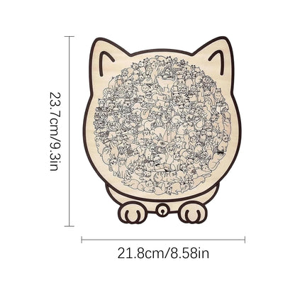 SereniCat Wood Puzzle