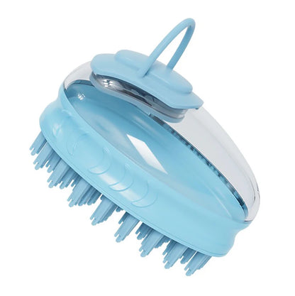 Pet Bath Brush 2-in-1 Pet SPA Massage Comb Soft Silicone