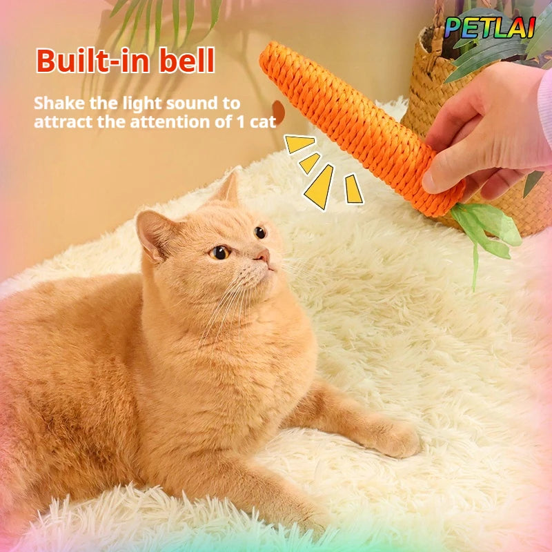 Cat Carrot toy teeth grinding
