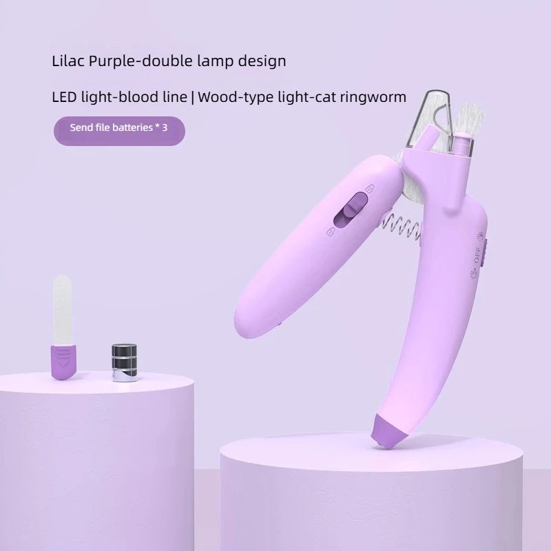 Professional Pet Nail Clippers – LED‑Lit Grooming