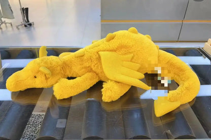 New 50cm Interactive Snow Dragon Plush Pillow Pet Blue Golden Dragon Doll Cute Cat Toy For Children Play Home Ornaments Decor