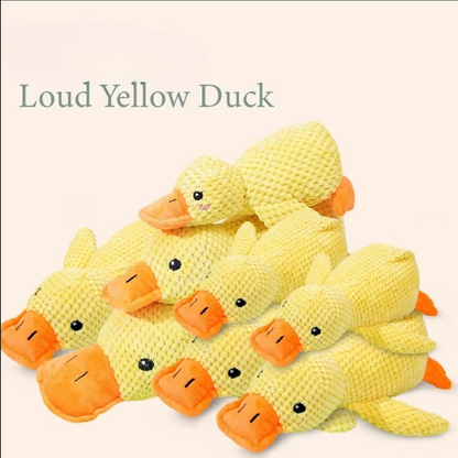 Calming Duck  Toy for Dogs. Tough Bite Resistant Chew Toy Soft Stuffed Interactive Squeaky.
