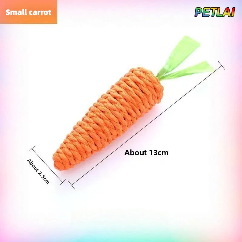 Cat Carrot toy teeth grinding