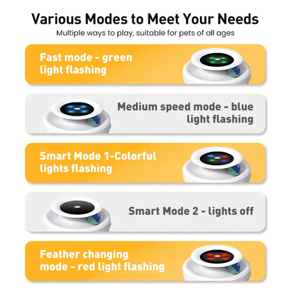 Cat Teaser Toy With Interactive Feather Ball