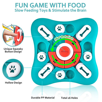 Dog Puzzle Toys, Treat Dispensing Dog Enrichment Toys for IQ Training and Brain Stimulation Interactive Mentally Stimulating